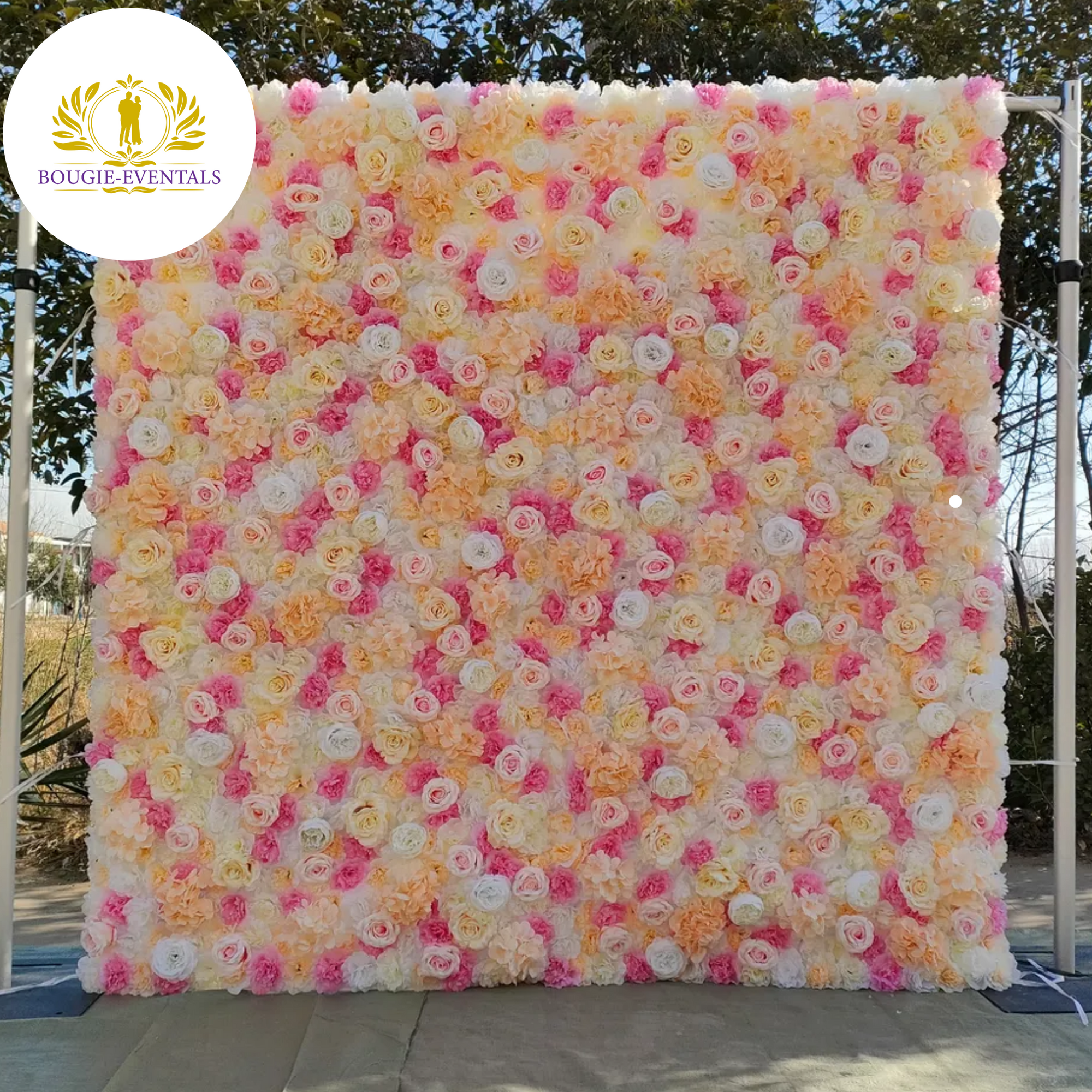 Colorful Flower wall Backdrop