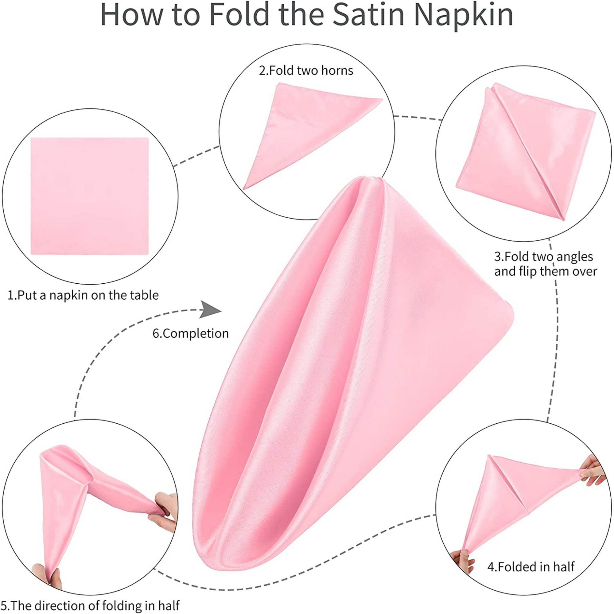 Satin Napkin - Pink