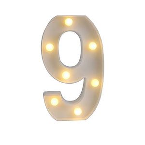 Marquee number with LED