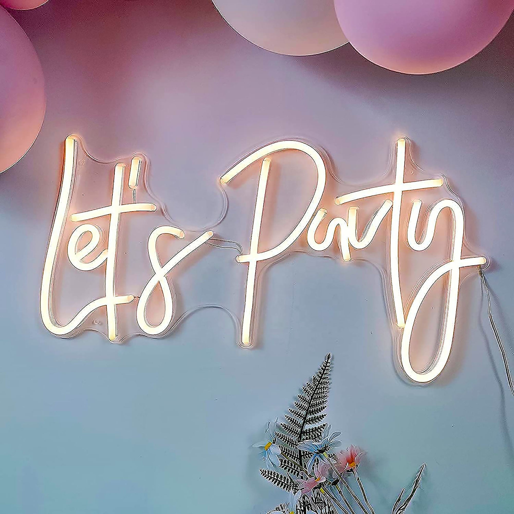 Let's Party neon sign
