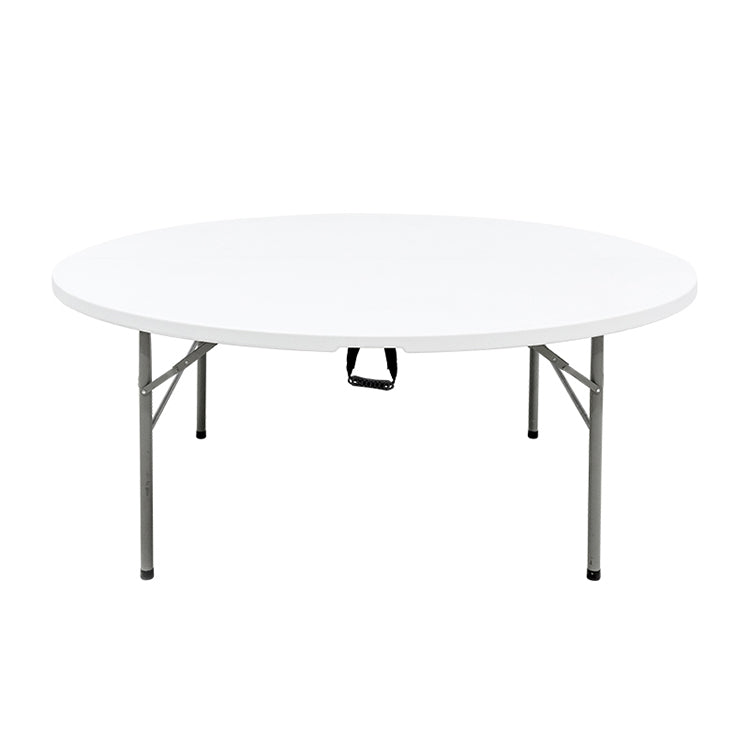 White Round plastic table